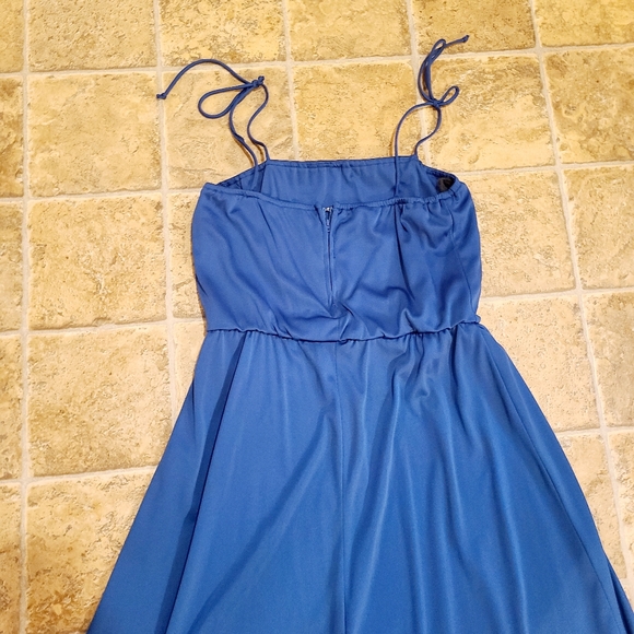 Vintage 70s Dress with Sheer Kimono Chiffon Wrap Floral - Picture 10 of 11